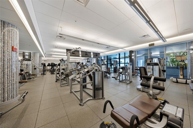 21150 NE 38th Ave Unit 2106, Aventura, FL 33180 - gym featuring visible vents