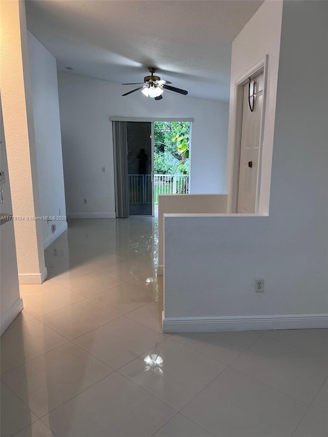 18769 SW 28th St, Miramar, FL 33029 - spare room featuring ceiling fan, baseboards, and tile patterned floors