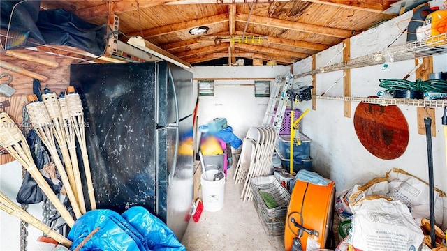 view of storage