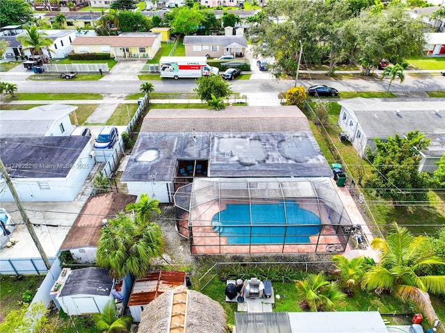 bird's eye view featuring a residential view