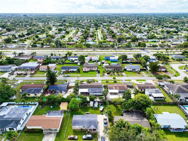 drone / aerial view featuring a residential view