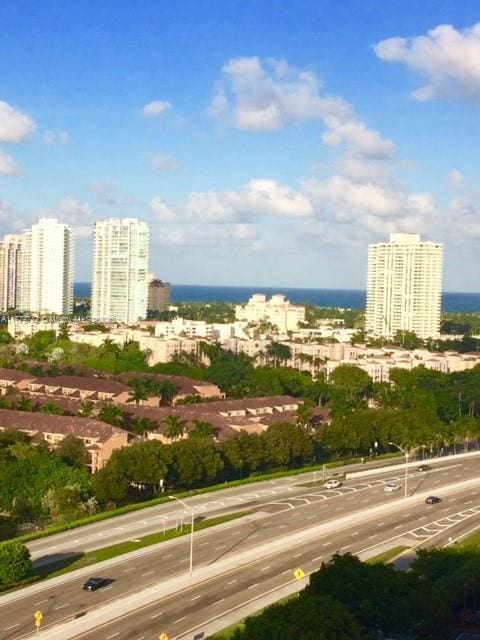 exterior space featuring a view of city