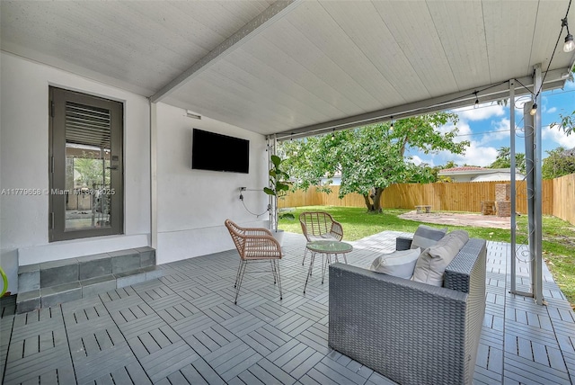 2019 SW 17th Ter, Miami, FL 33145 - view of patio / terrace featuring outdoor lounge area