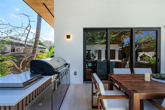 view of patio / terrace featuring area for grilling