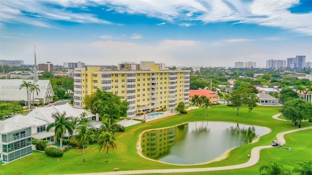 2500 NE 48th Ln Unit 802, Fort Lauderdale, FL 33308 - view of urban area with a nearby body of water