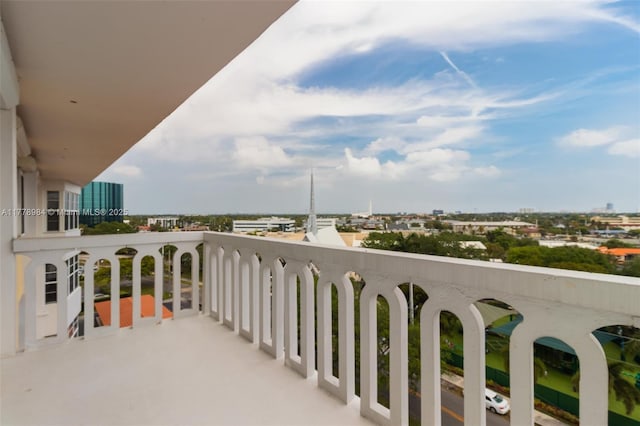view of balcony