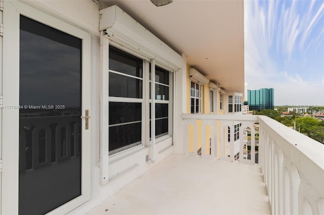 view of balcony