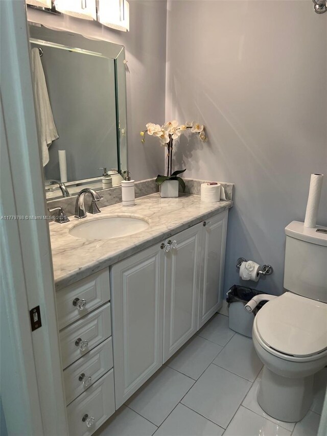 6200 NW 44th St Unit 204, Lauderhill, FL 33319 - bathroom with toilet, tile patterned floors, and vanity