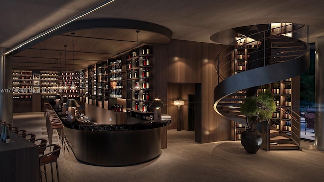 1210 Brickell Ave Unit 4804, Miami, FL 33131 - wine area featuring carpet flooring