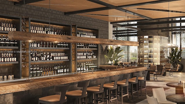 1210 Brickell Ave Unit 4804, Miami, FL 33131 - bar featuring indoor wet bar