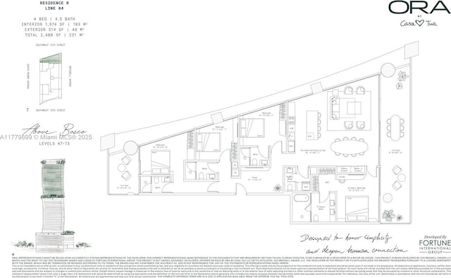 1210 Brickell Ave Unit 4804, Miami, FL 33131 - view of layout