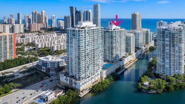 300 Sunny Isles Blvd Unit 4-903, Sunny Isles Beach, FL 33160 - bird's eye view of a large body of water and city skyline