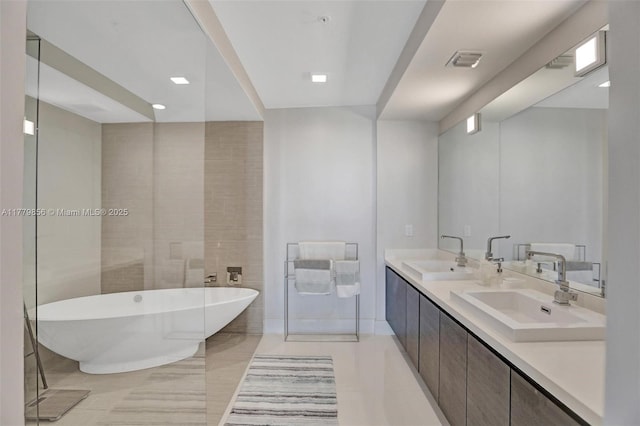 300 Sunny Isles Blvd Unit 4-903, Sunny Isles Beach, FL 33160 - full bath with a soaking tub and double vanity