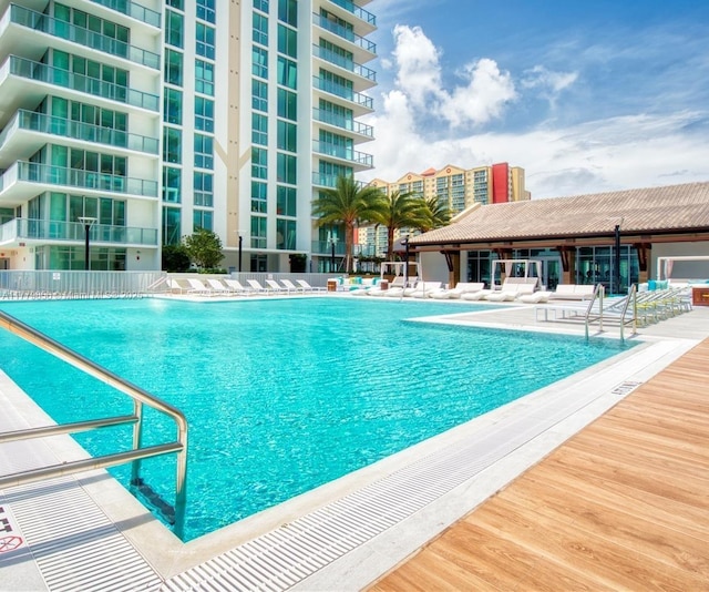 300 Sunny Isles Blvd Unit 4-903, Sunny Isles Beach, FL 33160 - community pool featuring a patio