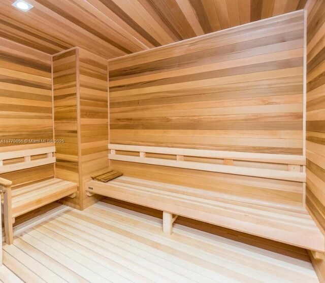 300 Sunny Isles Blvd Unit 4-903, Sunny Isles Beach, FL 33160 - relaxing sauna / steam room featuring wooden walls and wood ceiling