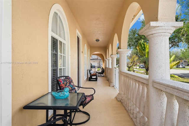 view of balcony