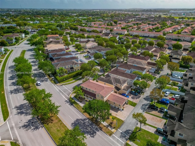 aerial view featuring a residential view