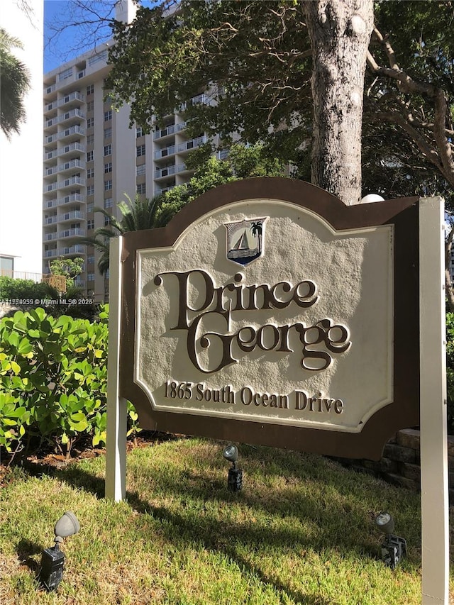 1865 S Ocean Dr Unit 3F, Hallandale Beach, FL 33009 - view of community sign