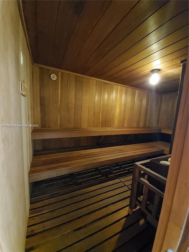 1865 S Ocean Dr Unit 3F, Hallandale Beach, FL 33009 - relaxing sauna with wood ceiling and wooden walls