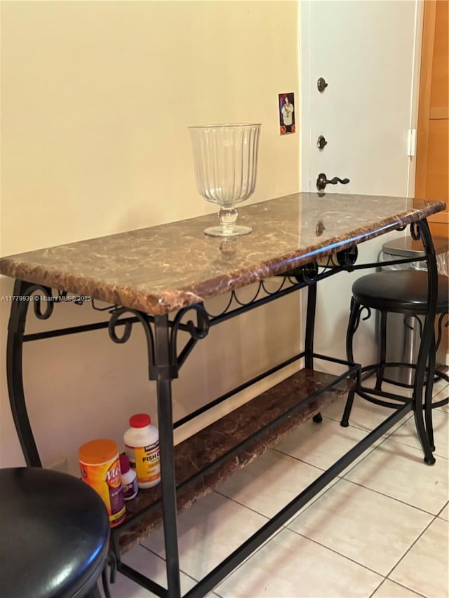 1865 S Ocean Dr Unit 3F, Hallandale Beach, FL 33009 - dining space featuring light tile patterned flooring