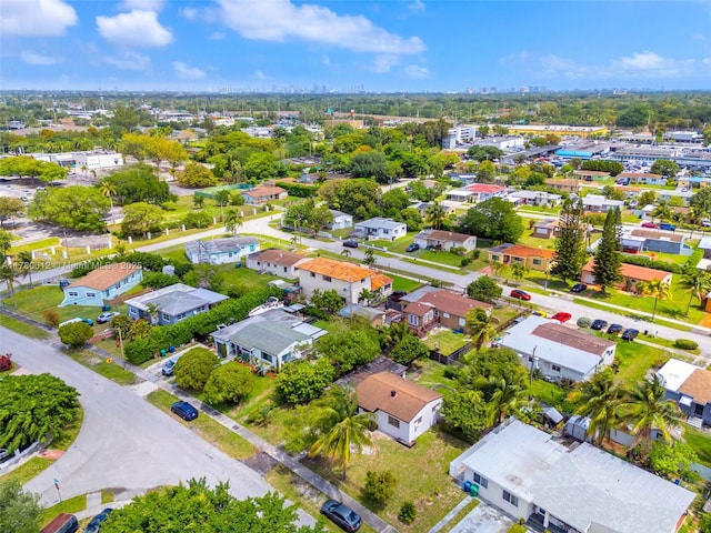 drone / aerial view featuring a residential view