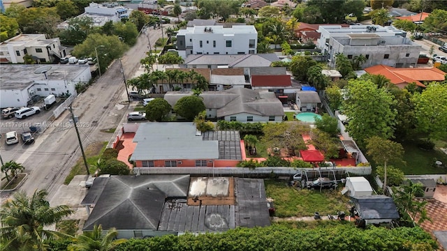 bird's eye view with a residential view