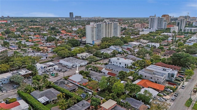 drone / aerial view featuring a view of city