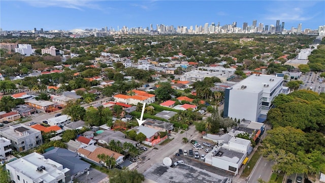 bird's eye view featuring a view of city