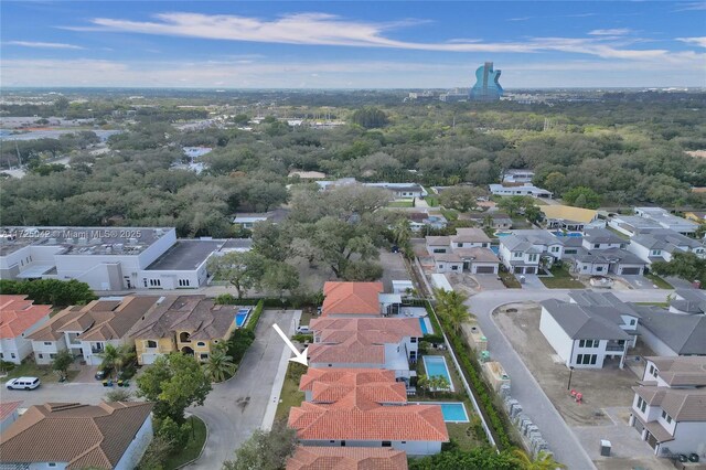3527 Forest View Cir, Dania Beach, FL 33312 - bird's eye view featuring a residential view