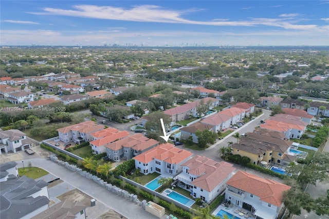 3527 Forest View Cir, Dania Beach, FL 33312 - bird's eye view with a residential view