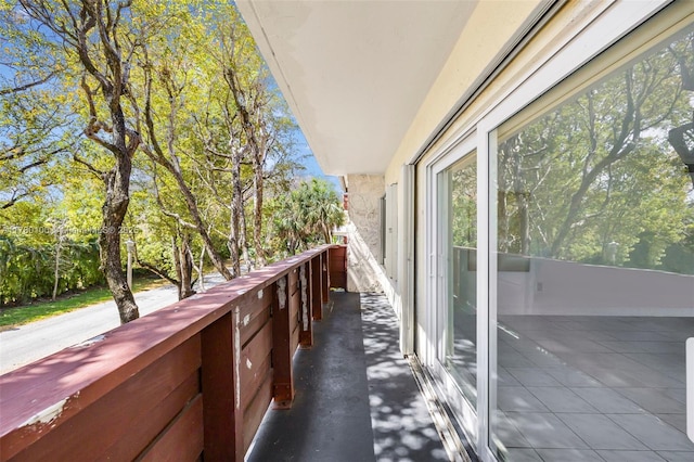 view of balcony