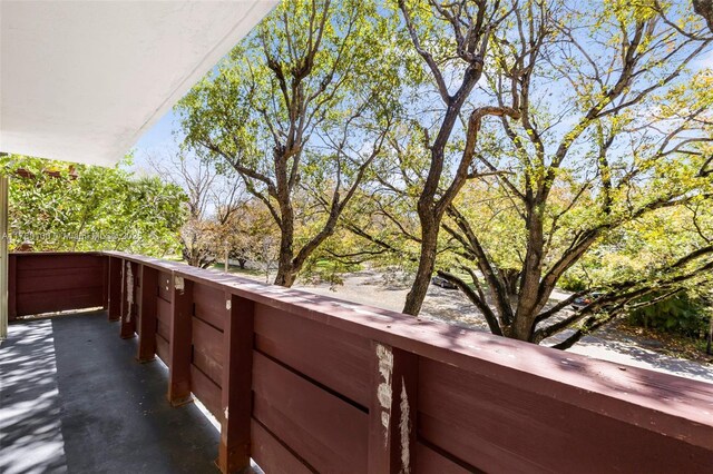 view of balcony