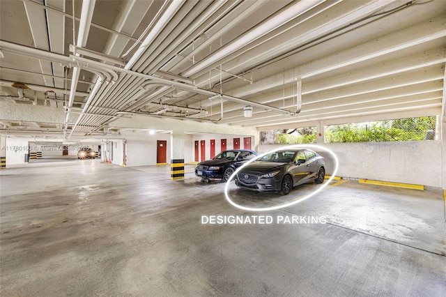 view of parking deck