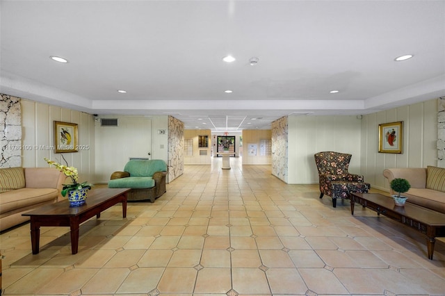 building lobby featuring visible vents