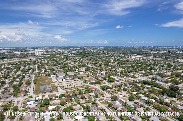 411 NE 58th Ct, Oakland Park, FL 33334 - birds eye view of property