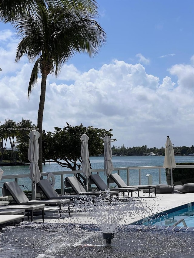 view of home's community featuring a water view