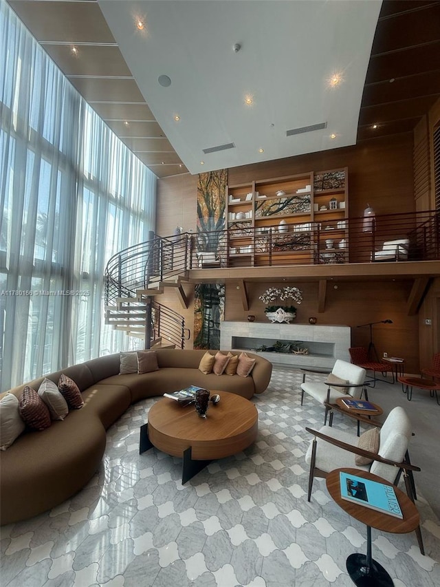 lobby featuring visible vents