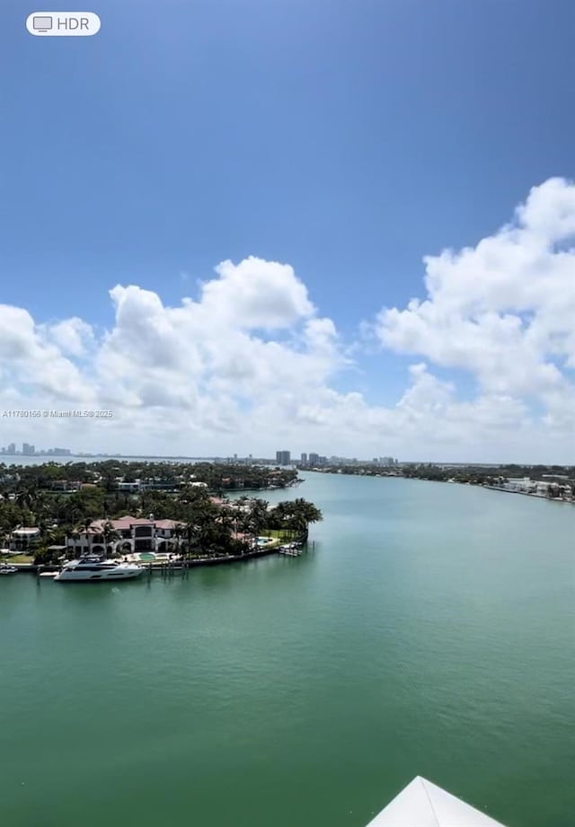 property view of water