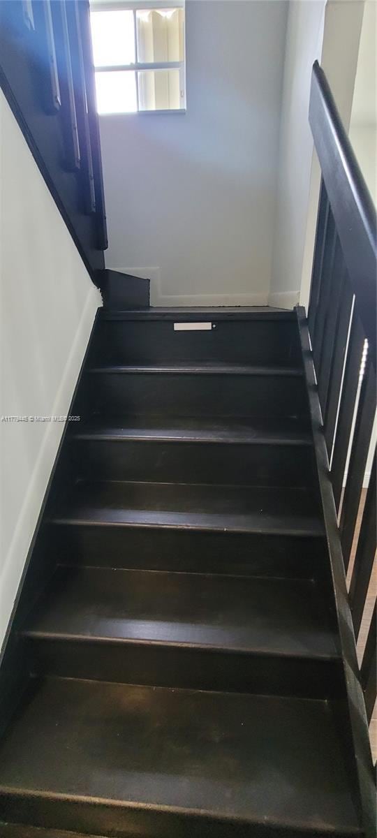 view of stairway