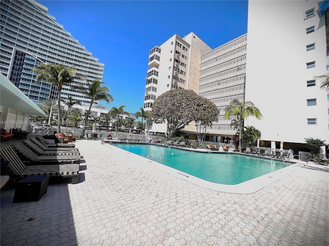 345 N Fort Lauderdale Beach Blvd Unit 202, Fort Lauderdale, FL 33304 - community pool with a patio