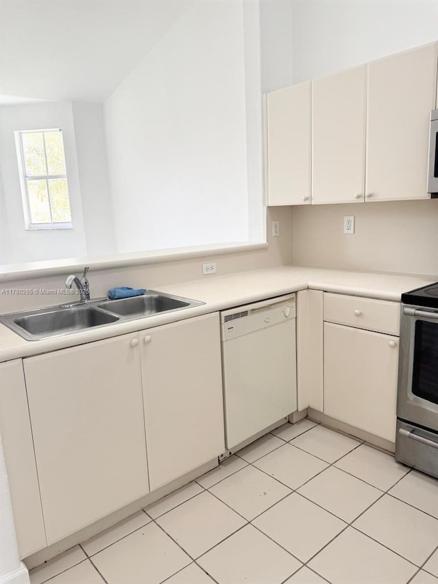 2524 SE 16th Rd Unit 201, Homestead, FL 33035 - kitchen featuring light countertops, dishwasher, stainless steel electric range oven, and a sink
