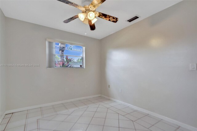 16395 SW 279th St, Homestead, FL 33031 - empty room with baseboards and a ceiling fan