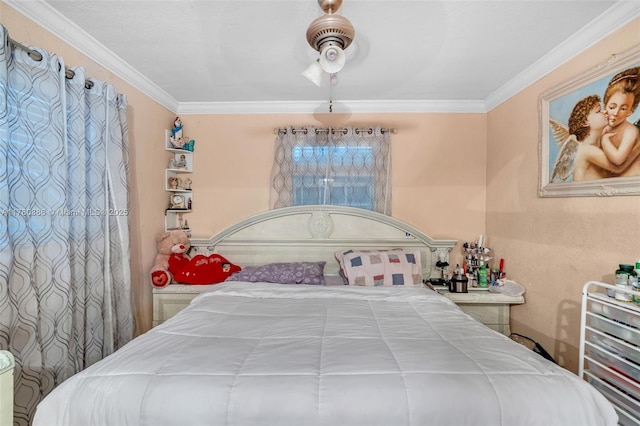 1271 NE 211th St, Miami, FL 33179 - bedroom with ornamental molding and ceiling fan