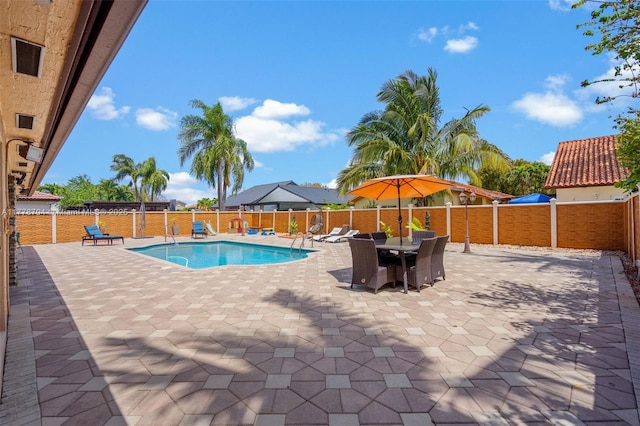 3663 SW 150th Ct, Miami, FL 33185 - view of pool with a fenced backyard and a patio
