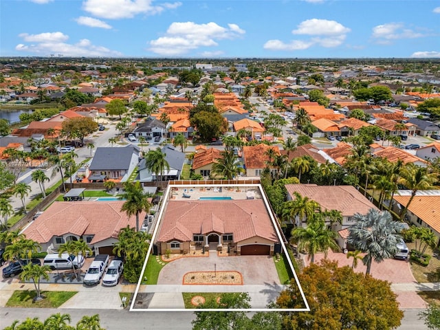 3663 SW 150th Ct, Miami, FL 33185 - aerial view of residential area featuring property boundaries highlighted