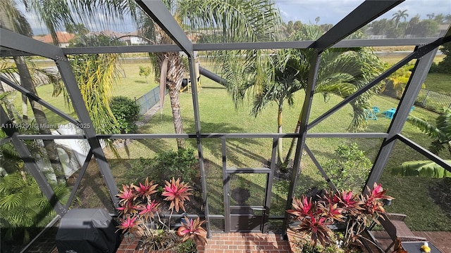 view of sunroom / solarium