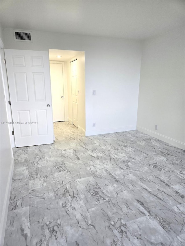 9311 Orange Grove Dr Unit 406, Davie, FL 33324 - empty room with visible vents, baseboards, and marble finish floor