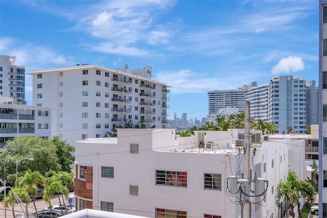 view of property with a view of city