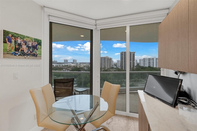 7000 Island Blvd Unit 1208, Aventura, FL 33160 - dining area with expansive windows