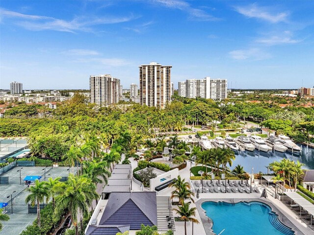 7000 Island Blvd Unit 1208, Aventura, FL 33160 - view of urban area with a pool area